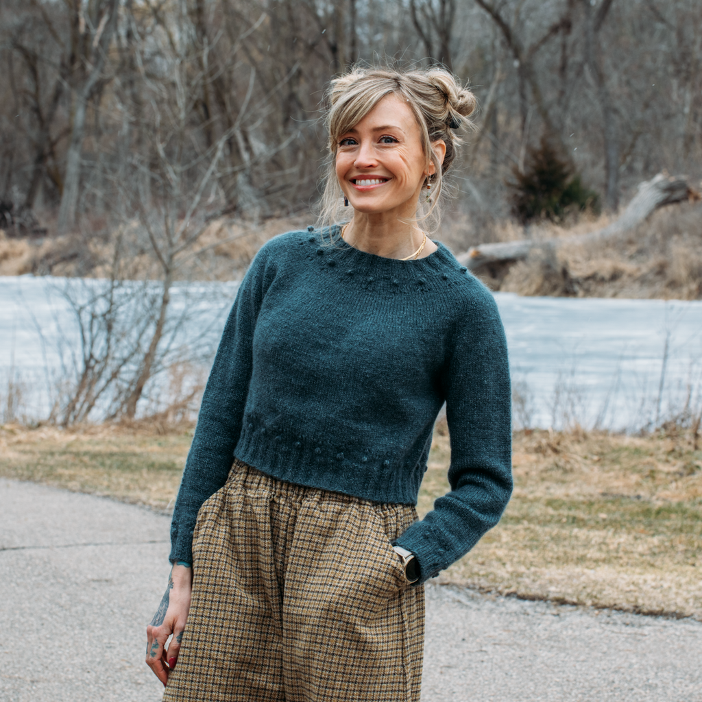 Poppy Pullover Kit by Andrea Mowry of Drea Renee Knits - Ritual Dyes