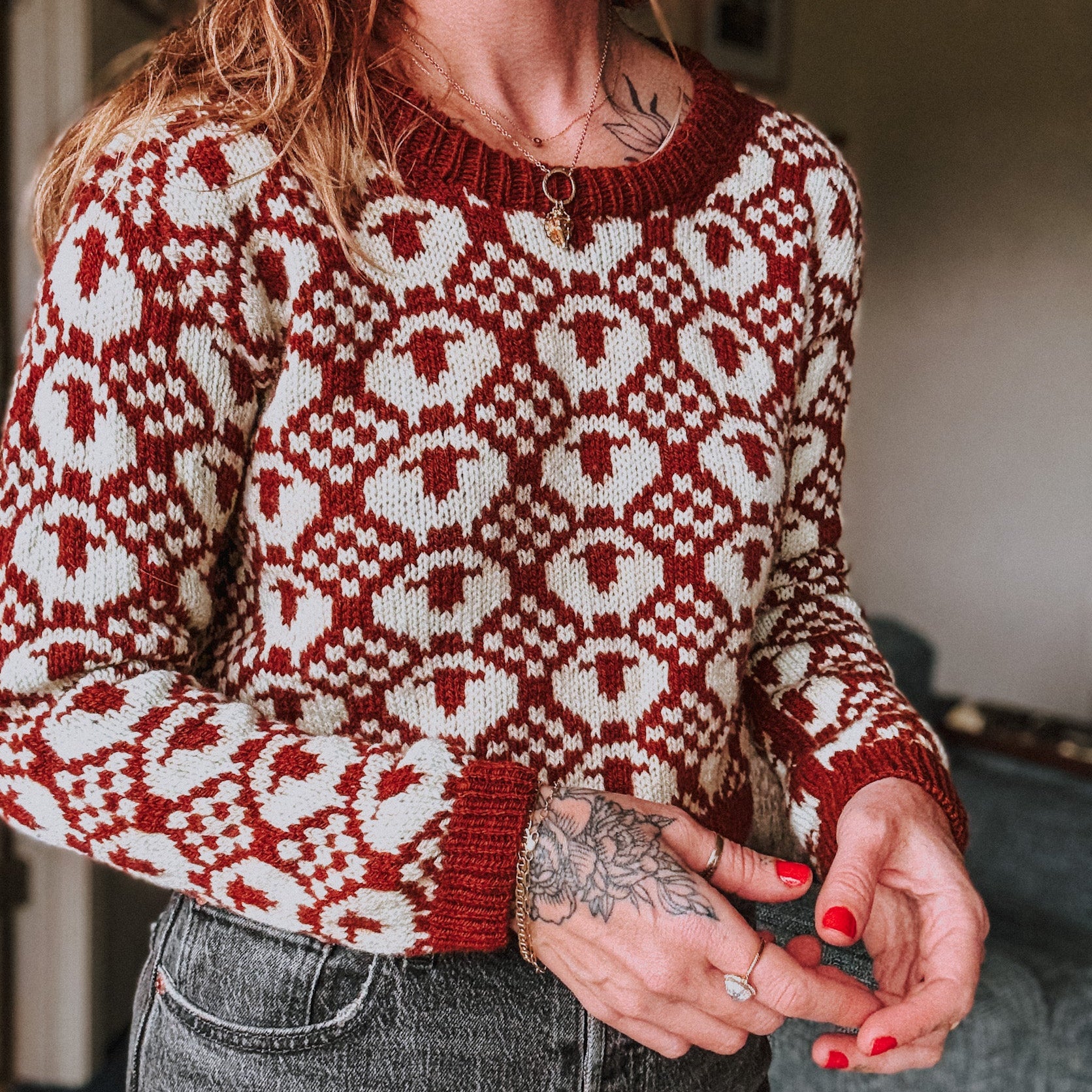 Ovis Sweater by Caitlin Hunter of Boyland Knitworks - Ritual Dyes