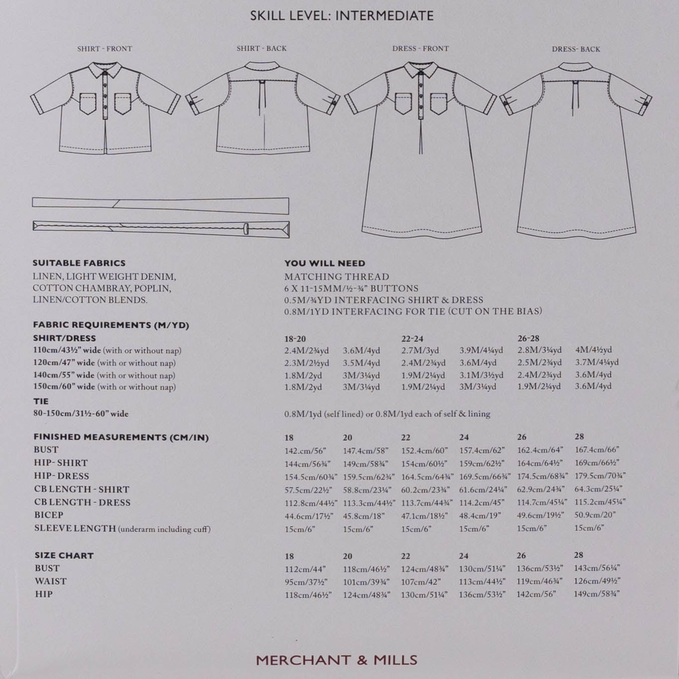 Pattern Scout Pdf Patterns The Scout by Merchant & Mills - Printed Pattern - Ritual Dyes
