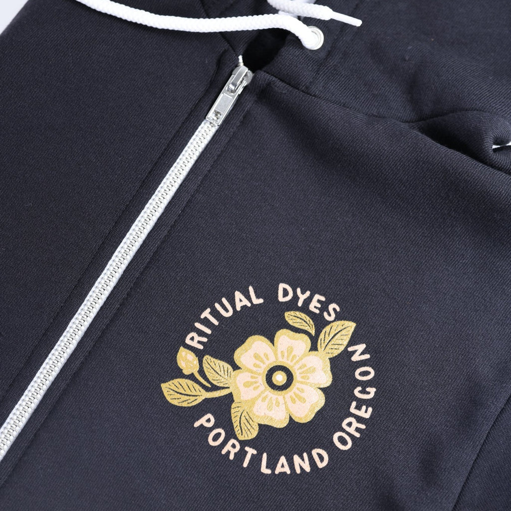 Crafting Circle Zip-up Hoodies from Ritual Dyes