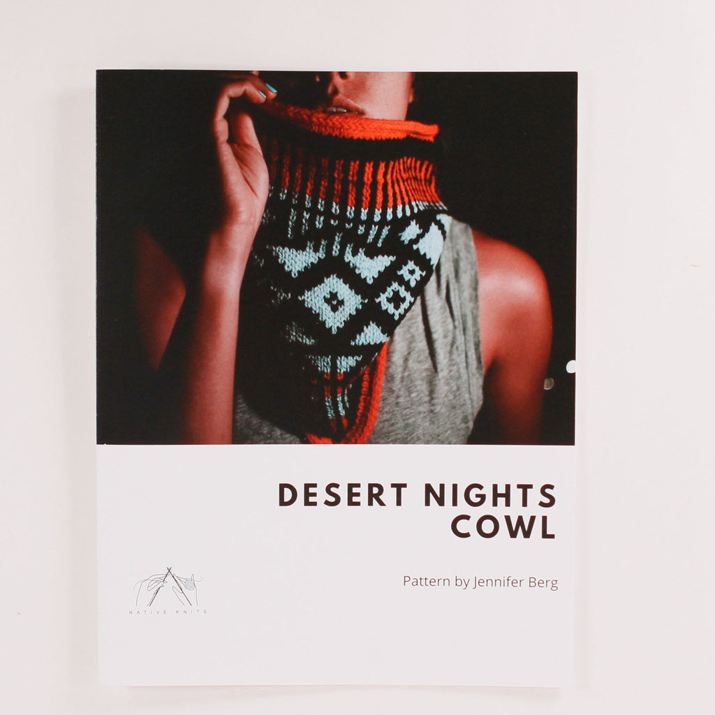 Desert Nights Cowl by Jennifer Berg - Printed Pattern