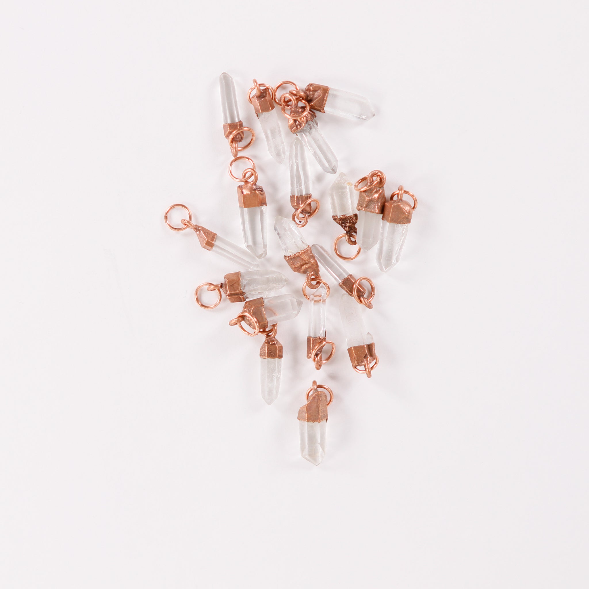 Raw Crystal Stitch Markers from Hawkhouse Designs - Long Quartz ...