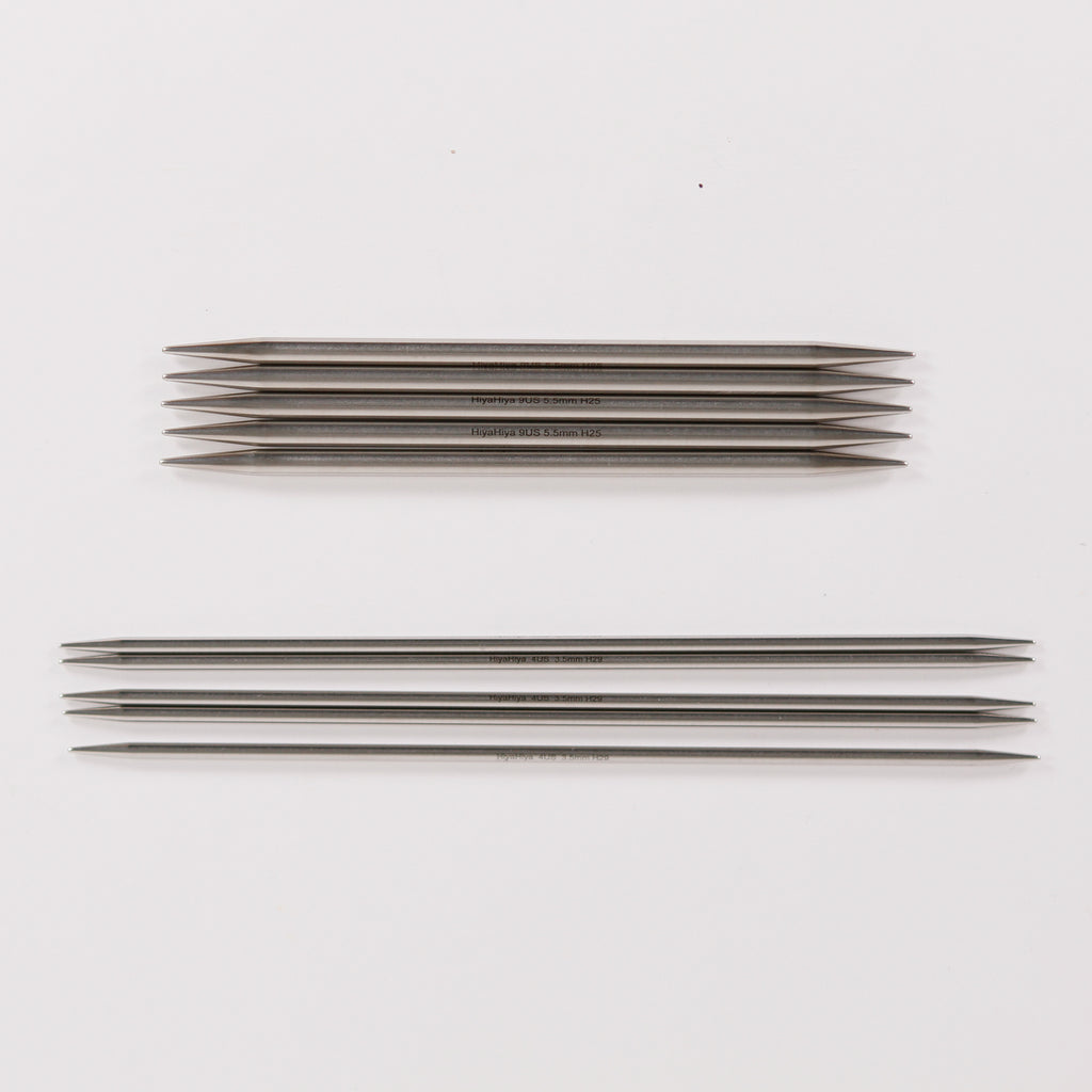 Stainless Steel Double Point Needles from Hiya Hiyay
