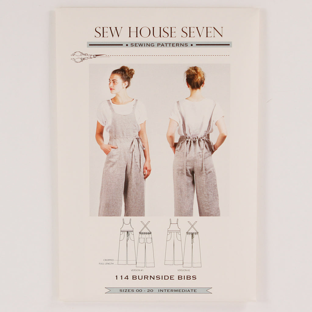 Burnside Bibs by Sew House Seven - Printed Pattern